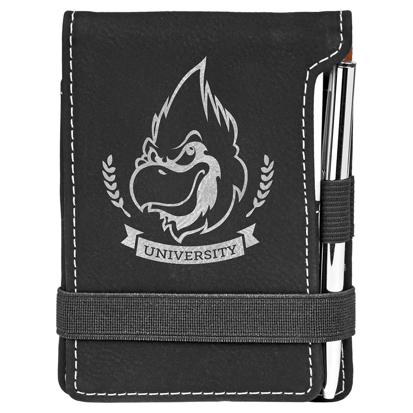 Mini Leatherette Notepad with Pen