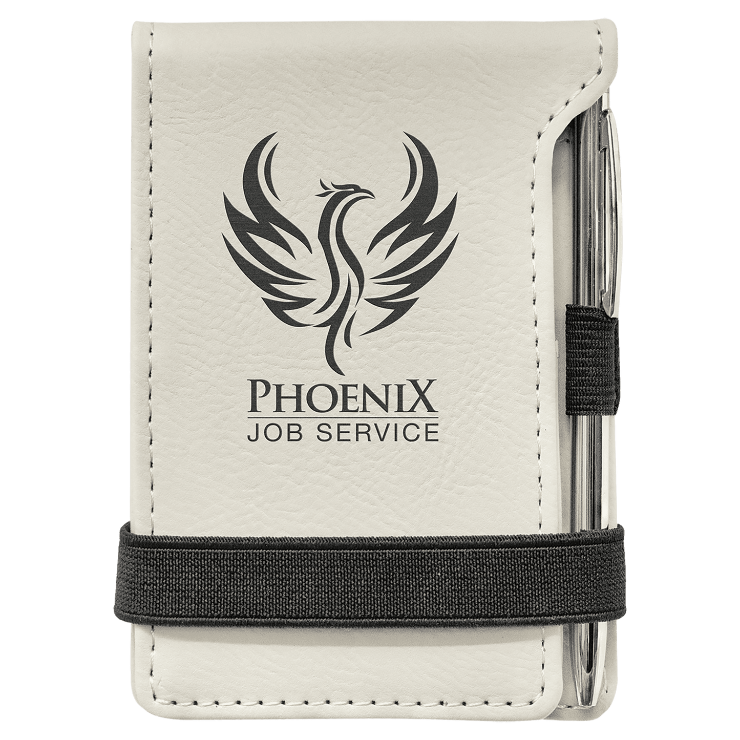 Mini Leatherette Notepad with Pen