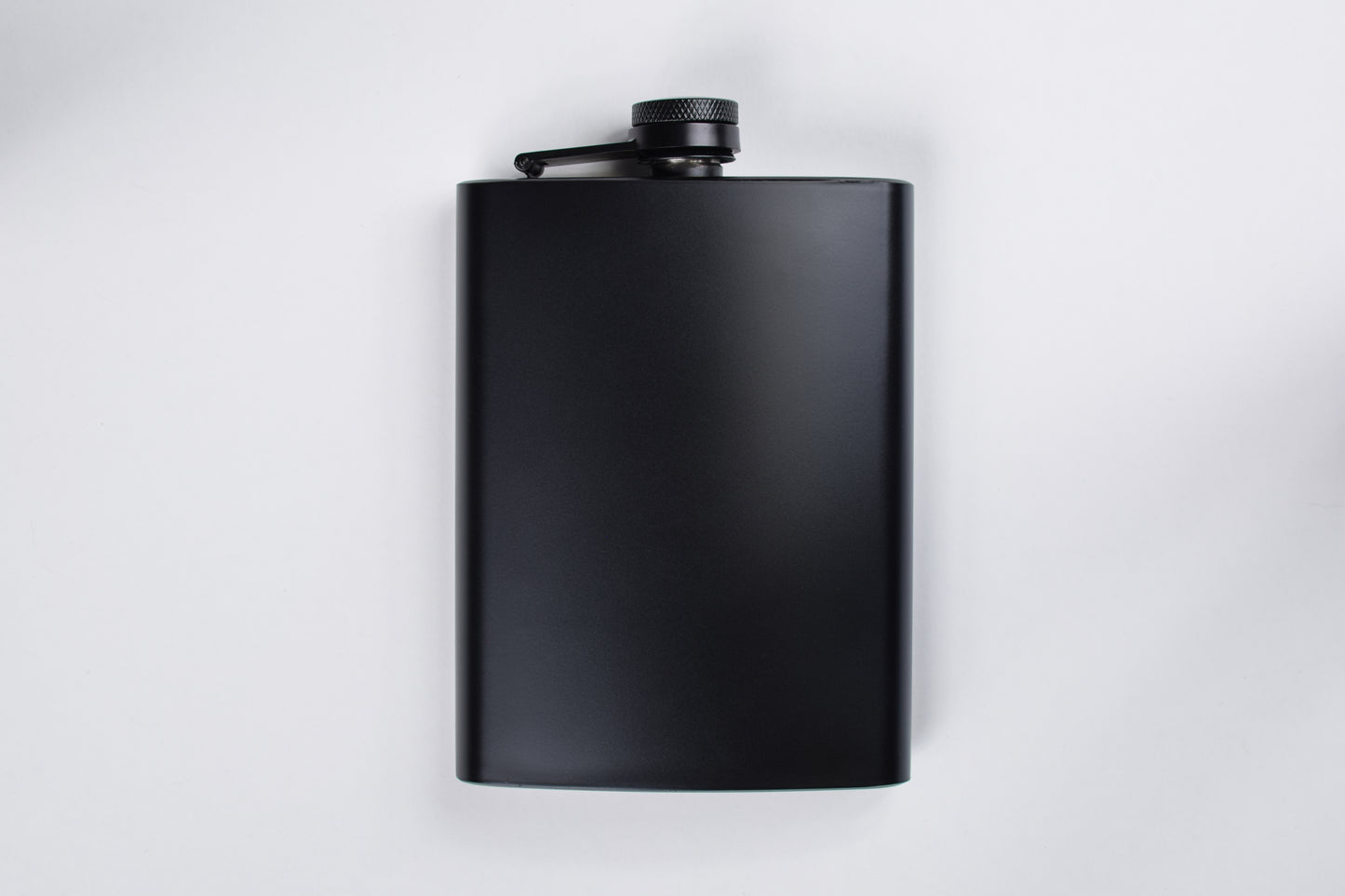 Customizable Black Metal Flask