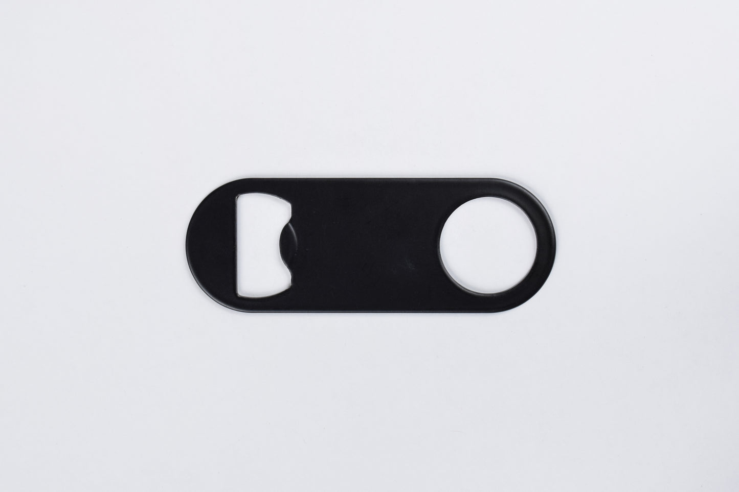 Black Stainless Bottle Opener Keychain
