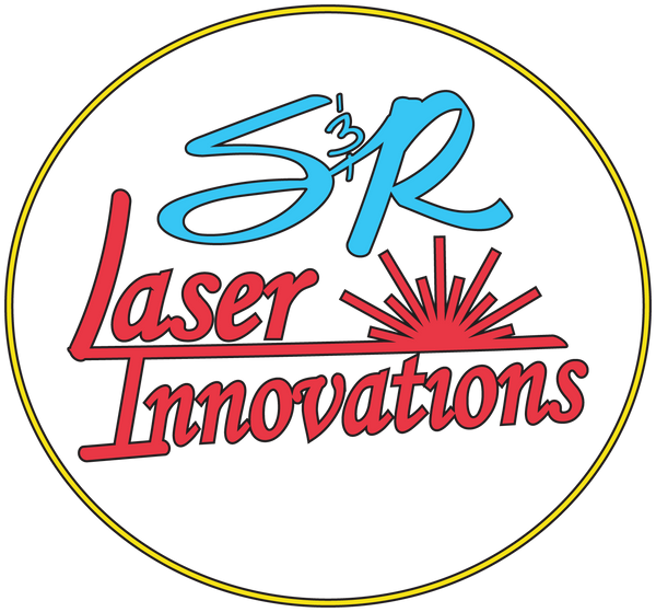 S&R Laser Innovations logo in color with circle accent