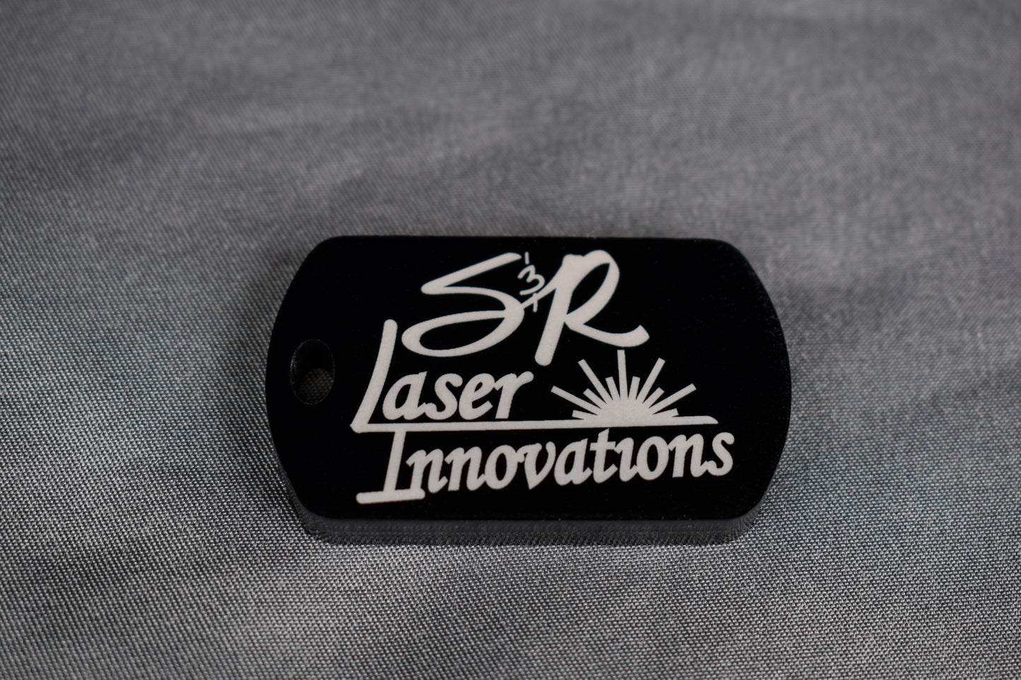 Acrylic Dogtag-style Keychain