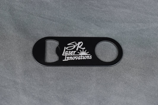 Black Stainless Bottle Opener Keychain