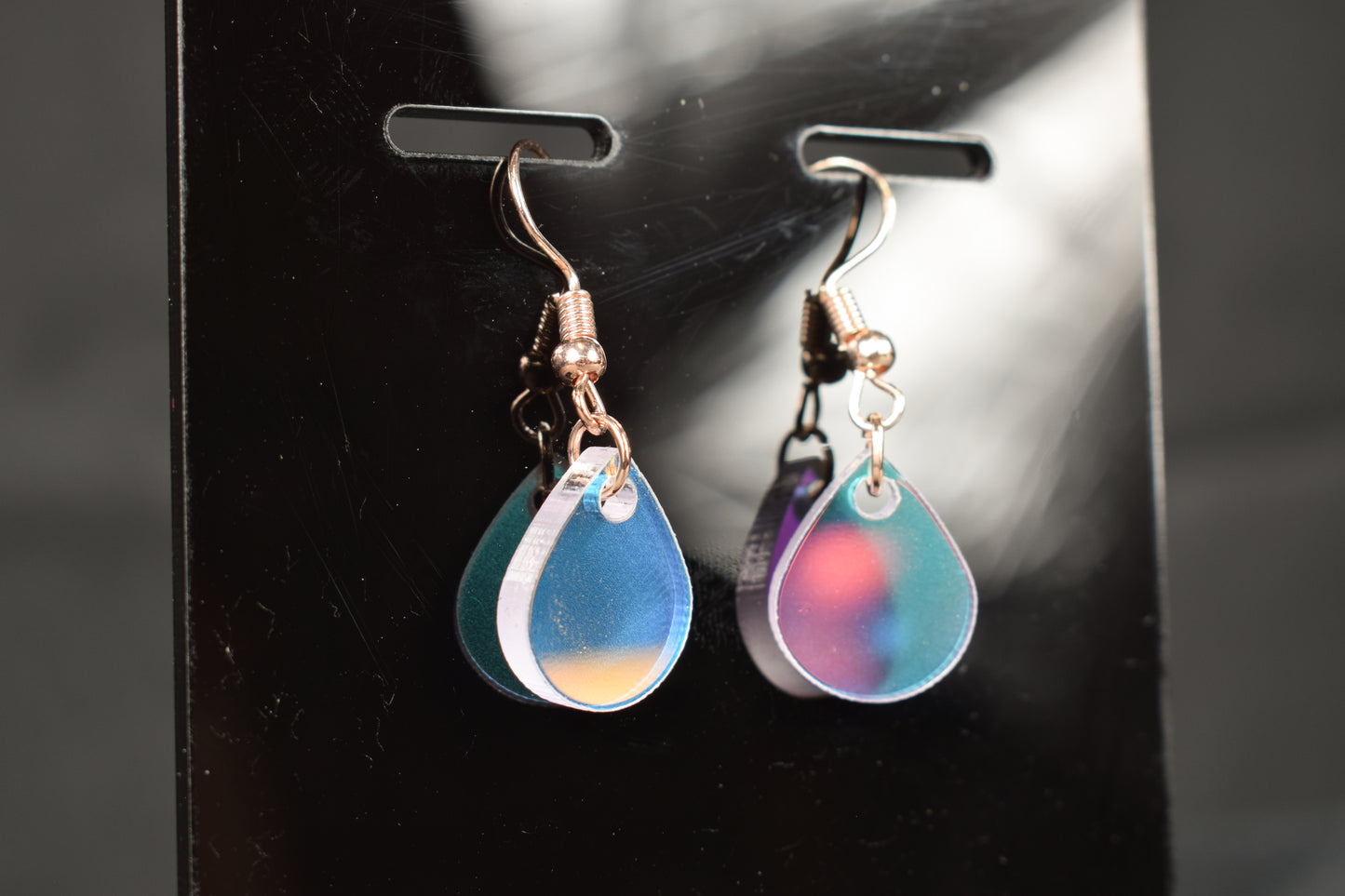 Rainbow Teardrop Earrings