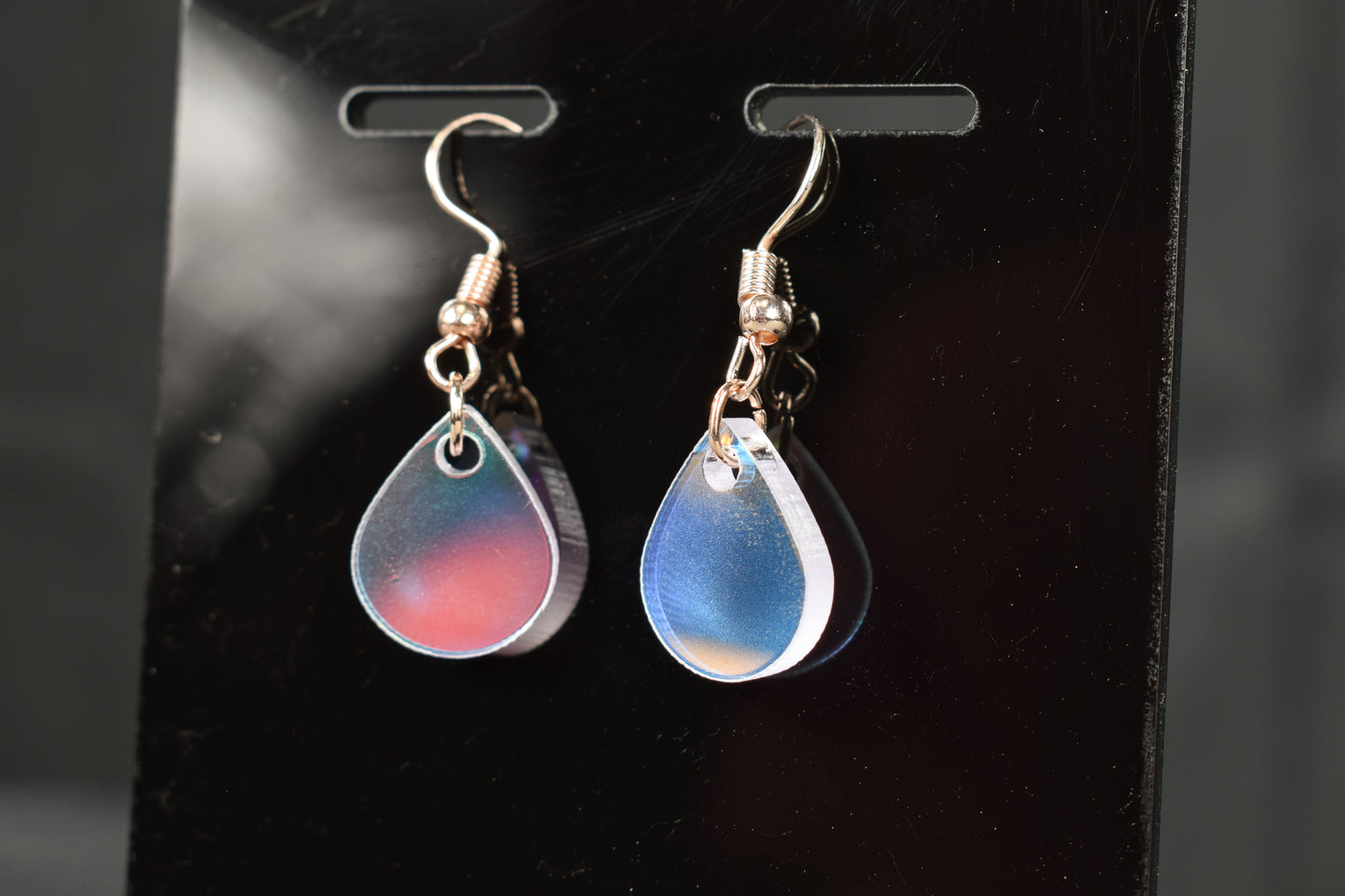 Rainbow Teardrop Earrings