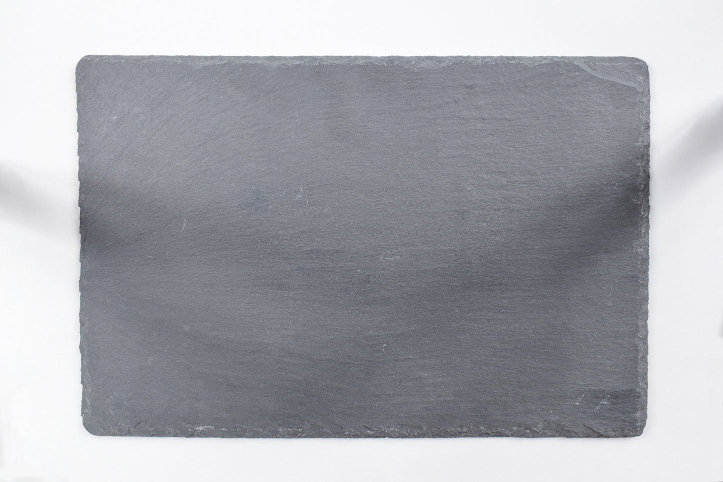 Rectangular slate stone on a white background