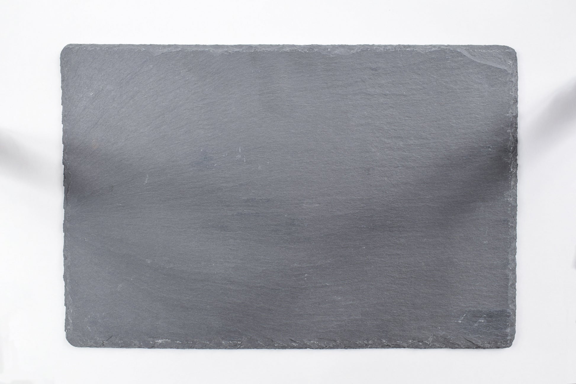 Rectangular slate stone on a white background